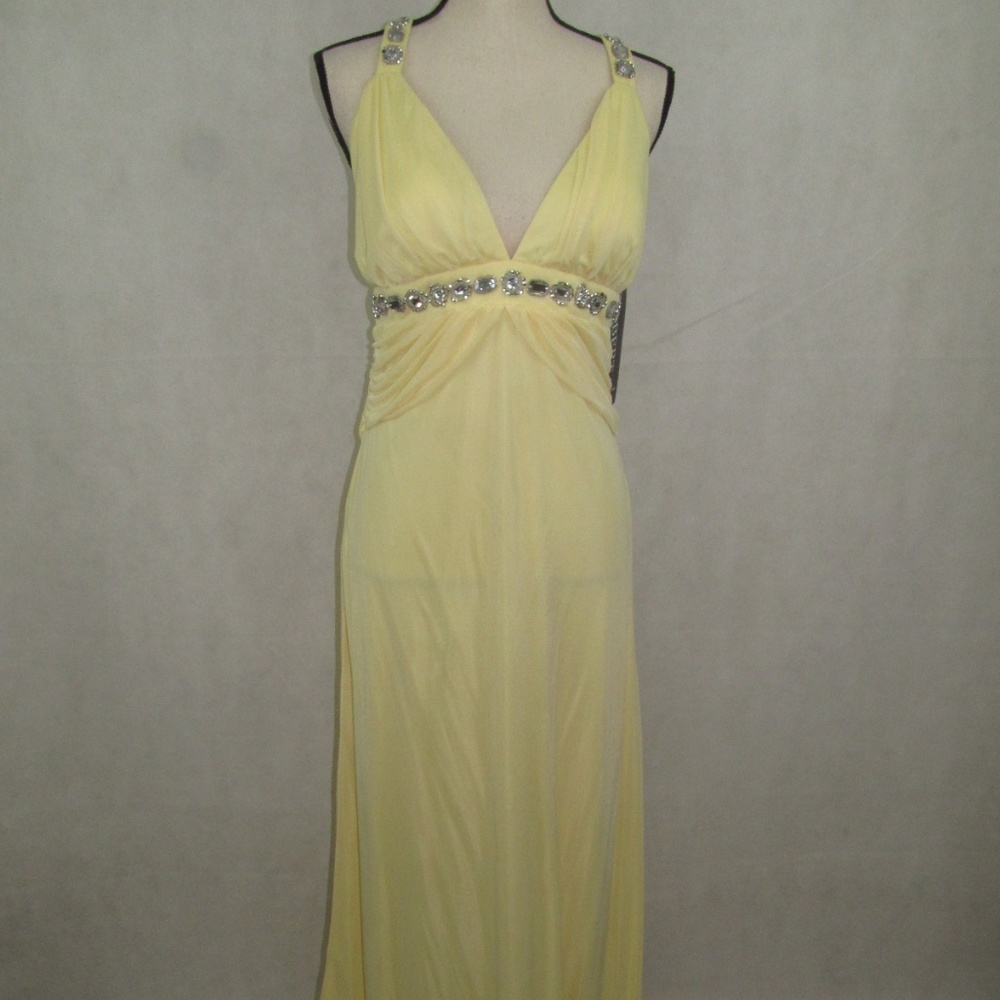 Brides Maid Prom Party Yellow Dress Size S M L NEW